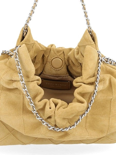 Borsa hobo mini Fleming in suede