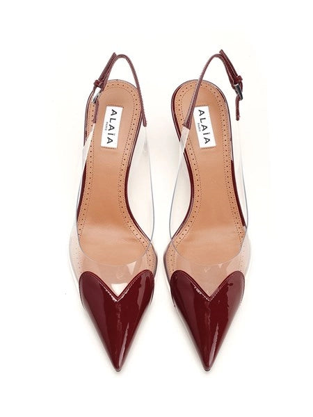Slingback Le Cœur in pelle verniciata