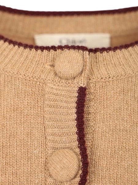 Cardigan aderente con logo