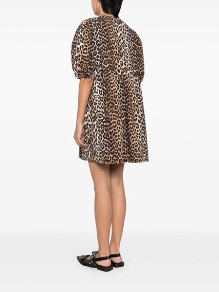 Mini abito leopardato