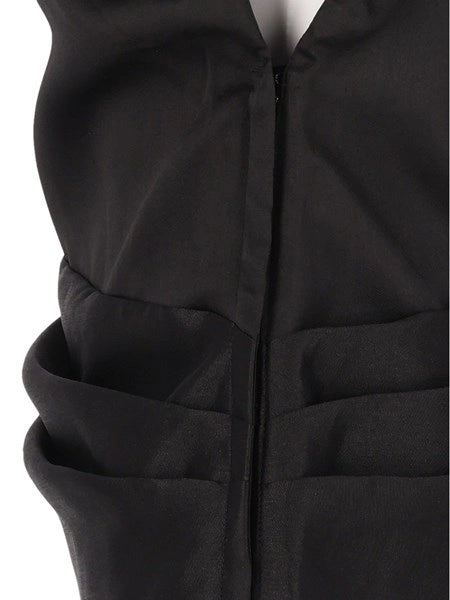Top drappeggiato in taffeta