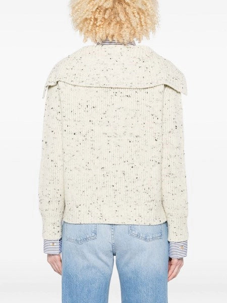 Cardigan in lana a coste