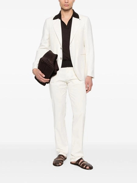 Blazer "Vesuvio" in lana e seta