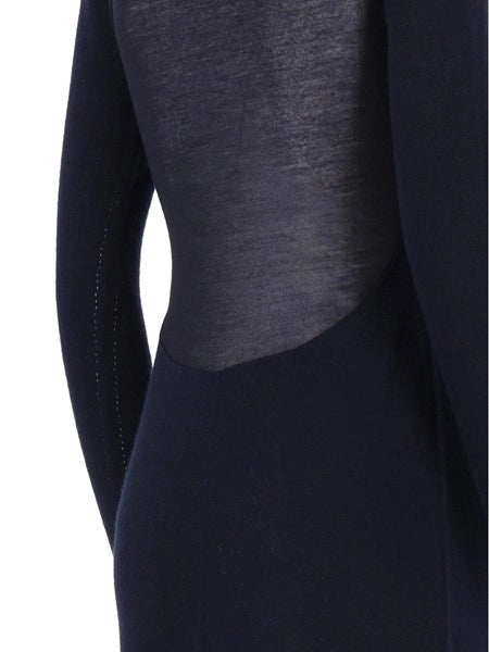 abito lungo in misto cashmere