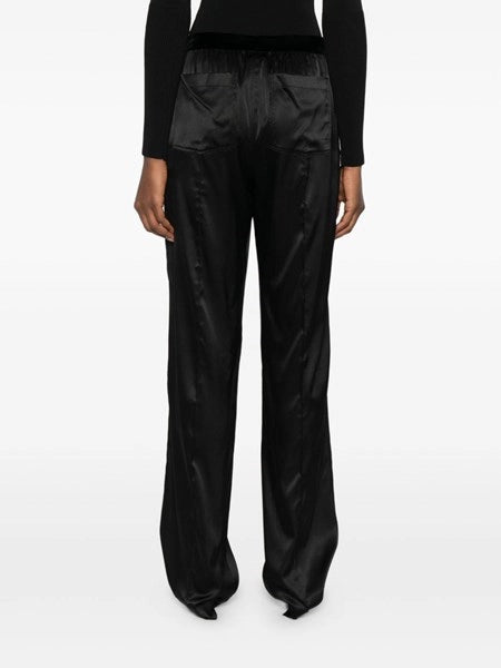 Pantaloni in seta stretch