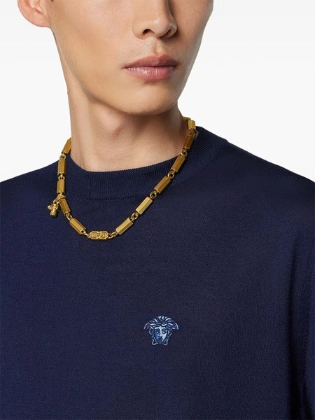 Maglia "Medusa" in lana e seta e cashmere