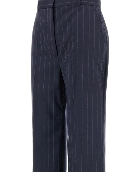 Pantalone in lana gessata