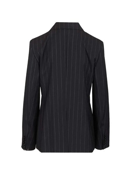 Blazer doppiopetto in lana gessata