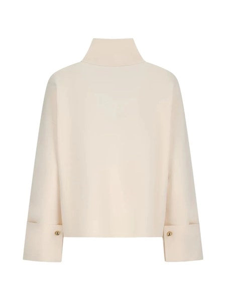 Cardigan in crêpe