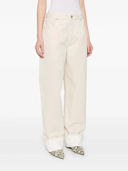 Jeans con risvolto