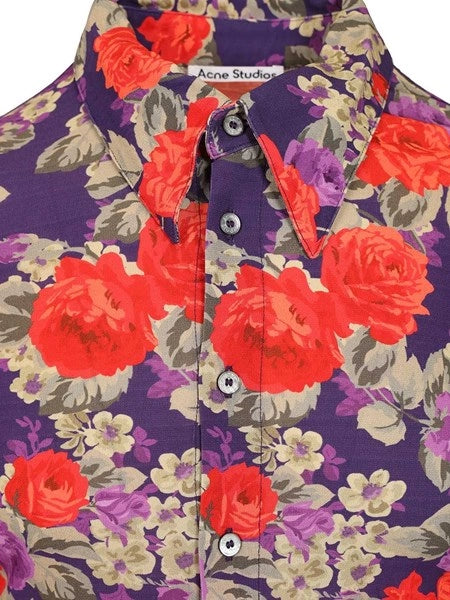 Camicia con stampa floreale