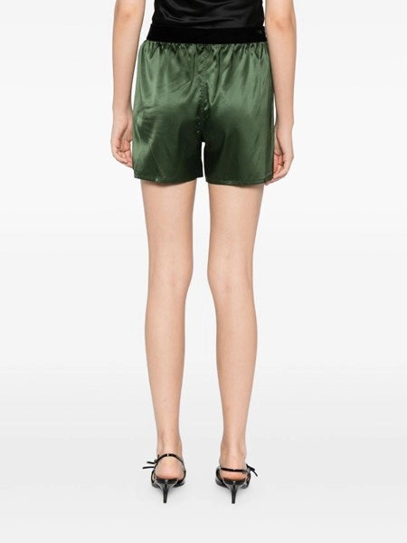 Shorts in raso di seta