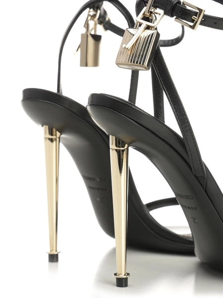 Sandali "Padlock" in pelle
