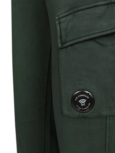 Pantaloni cargo in felpa