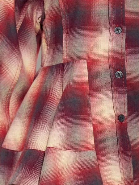 Camicia in flanella a quadri rossi