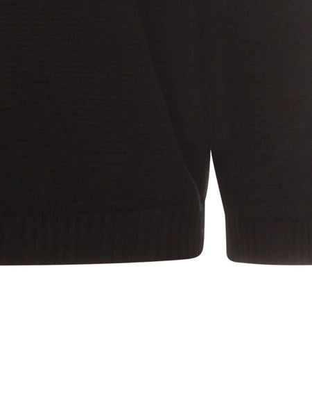 Maglione in cotone micro punto