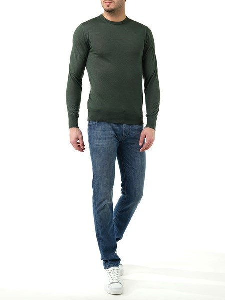 Maglia girocollo verde