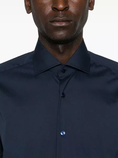 Camicia in popeline stretch