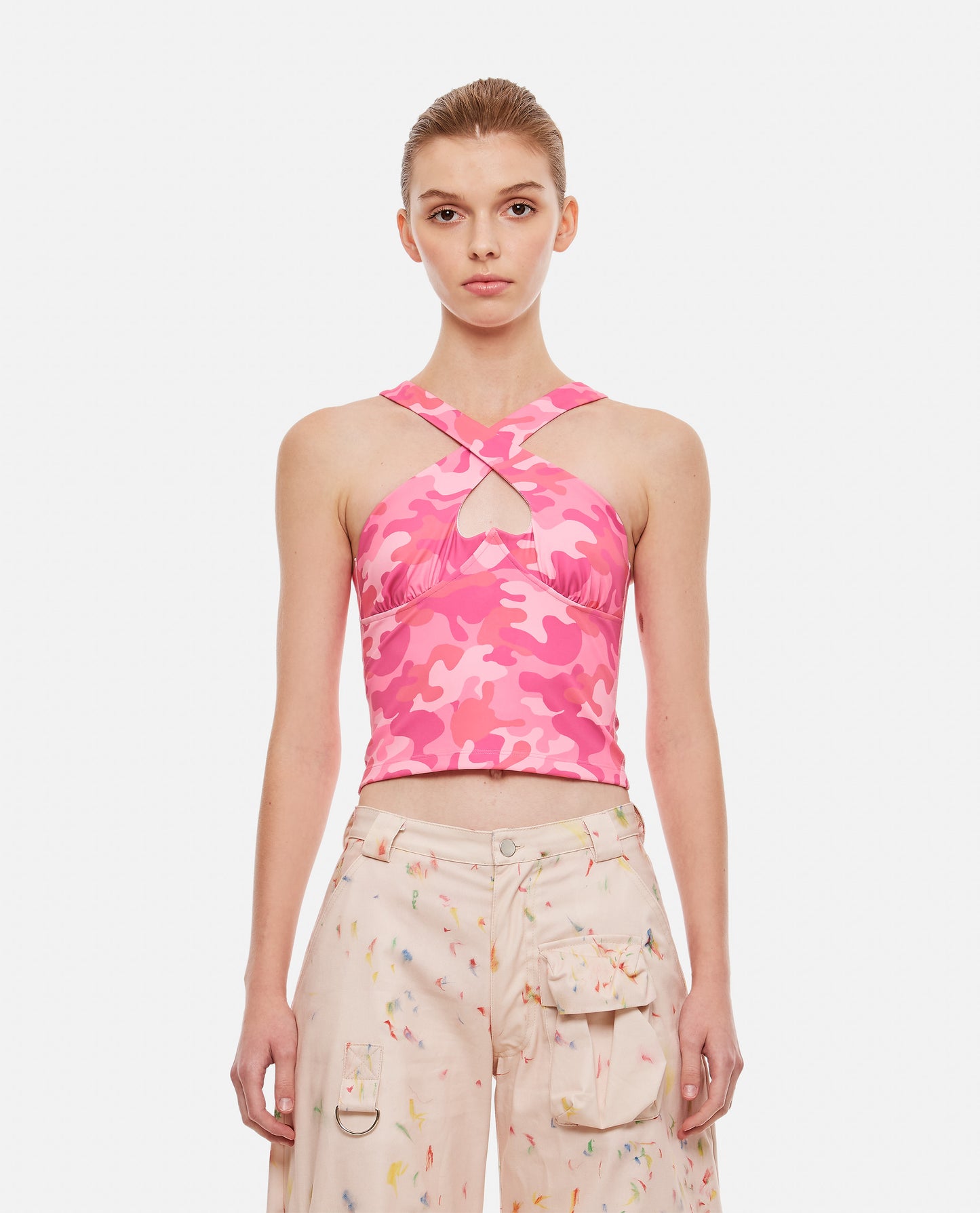 "CROSS MY HEART" ALTER TOP