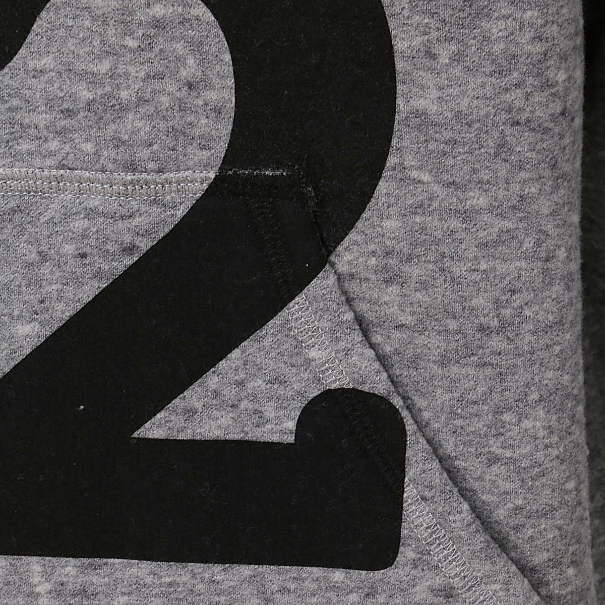 GREY COTTON BLEND HOODIE