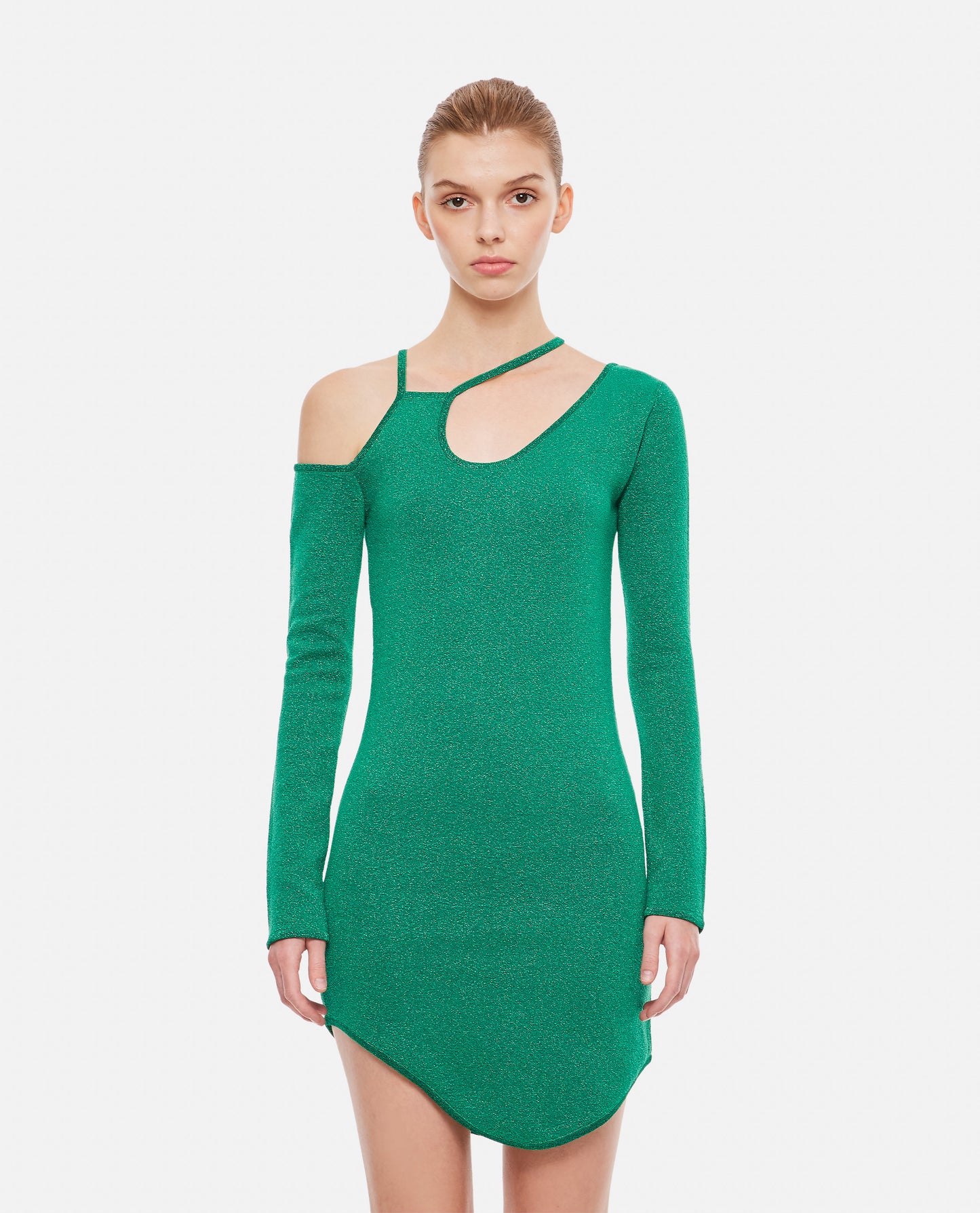 CUT OUT DETAIL ASYMMETRIC DRESS