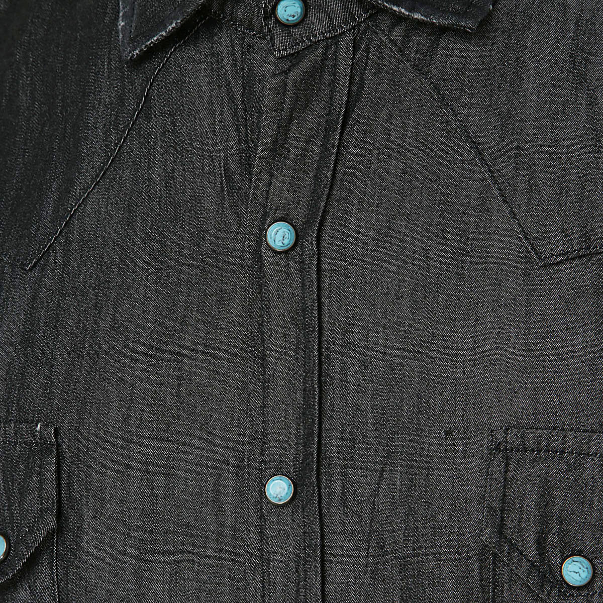 FADED BLACK COTTON SHIRT