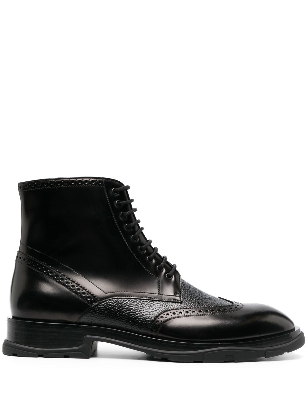 BLACK LEATHER BOOTS