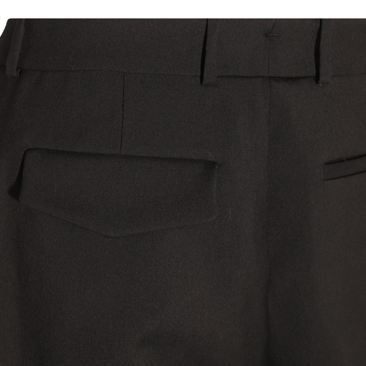 BLACK WOOL PANTS