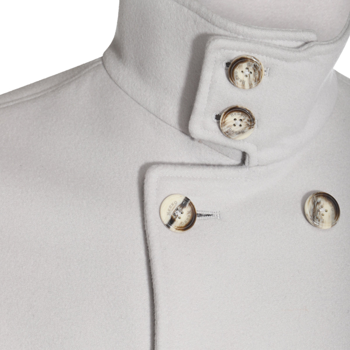 LIGHT GREY WOOL BLEND COAT