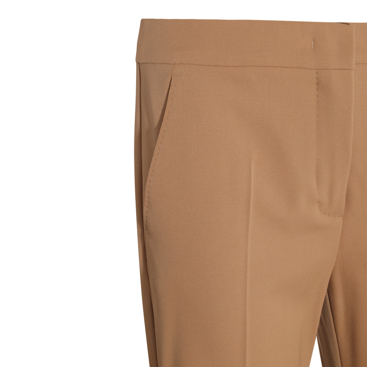 CAMEL VIRGIN WOOL FIANCO PANTS