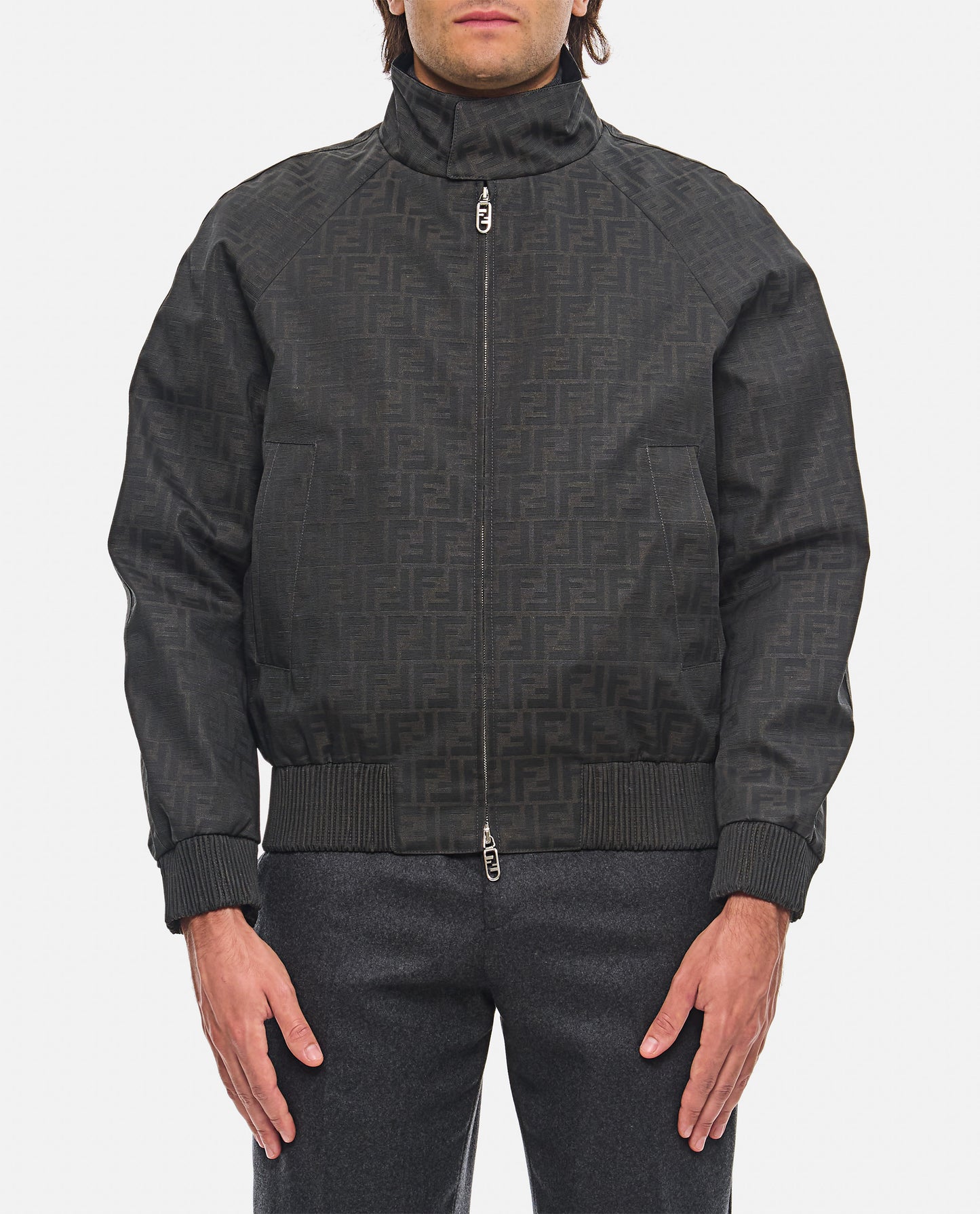 BLOUSON COATED CANVAS LOGO