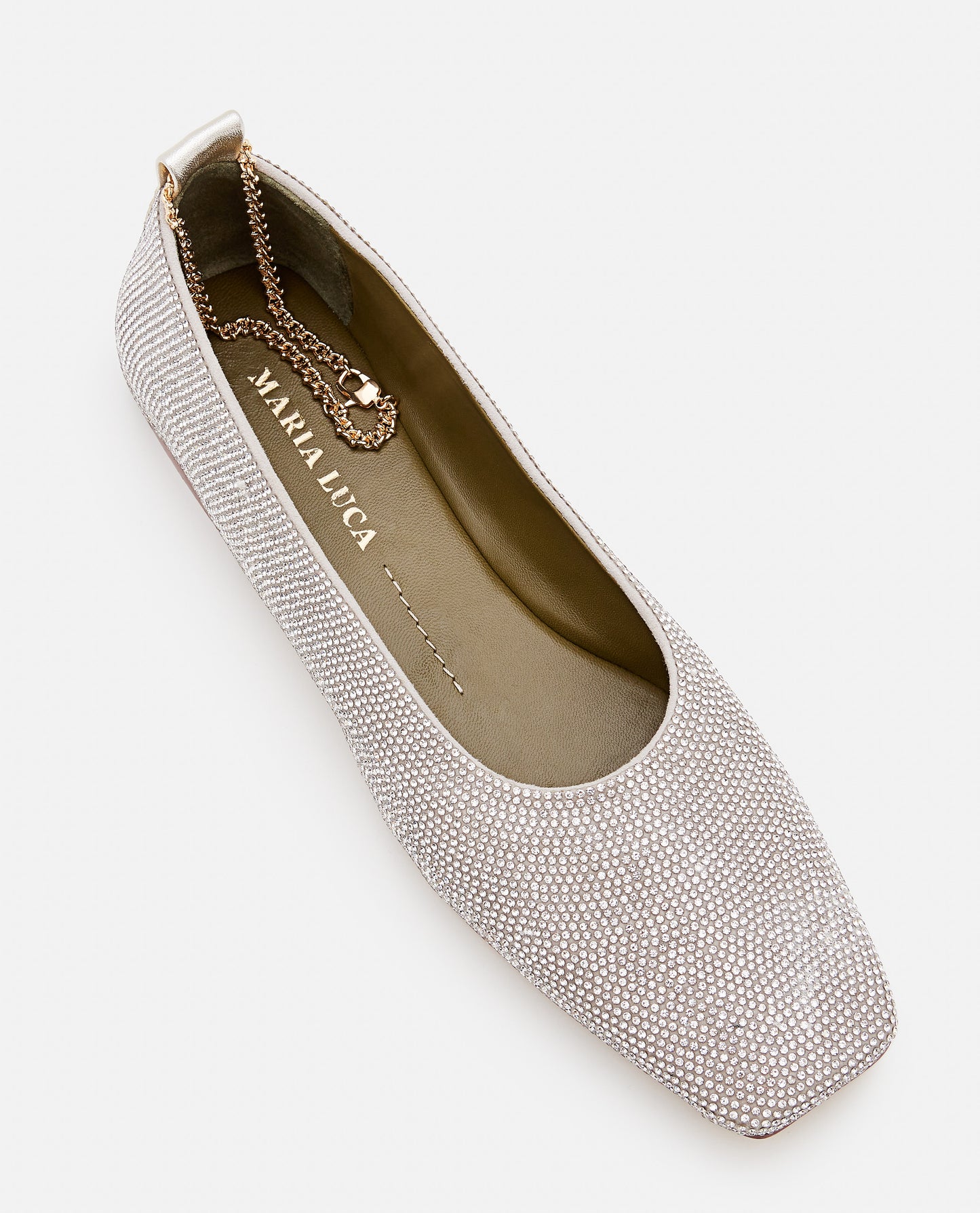 AUGUSTA STRASS BALLET FLAT SHOES