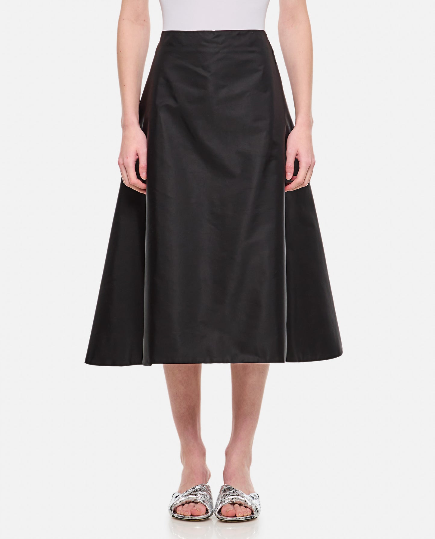 A-LINE MIDI SKIRT