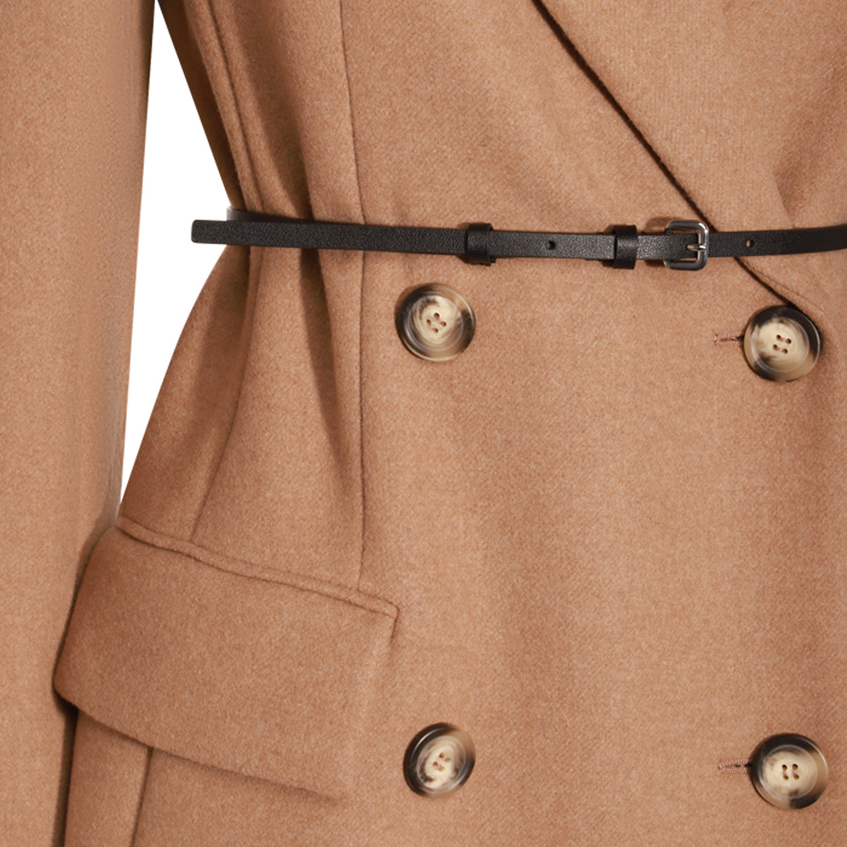 BEIGE WOOL GHIA COAT