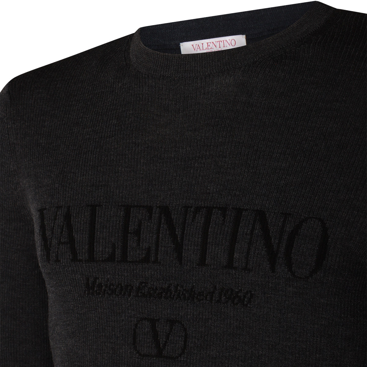 GREY WOOL KNITWEAR