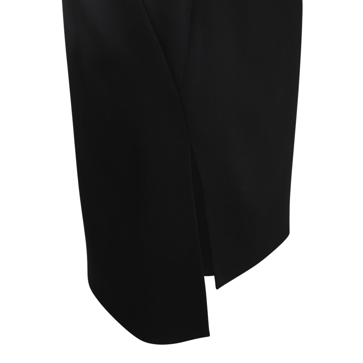 BLACK WOOL SKIRT