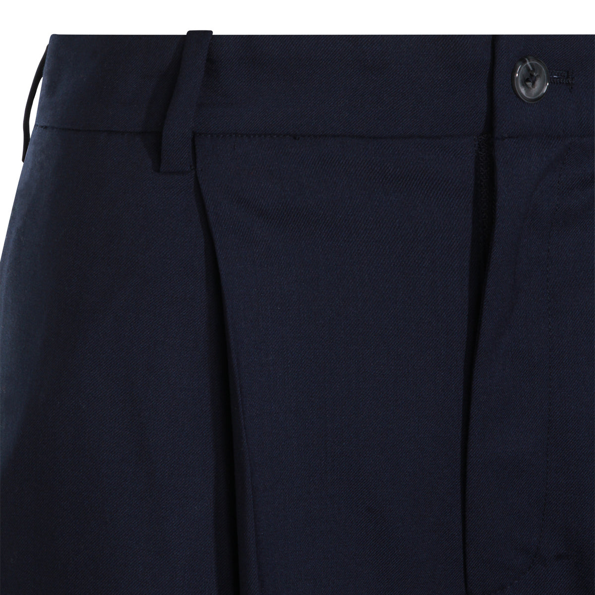 NAVY WOOL PANTS
