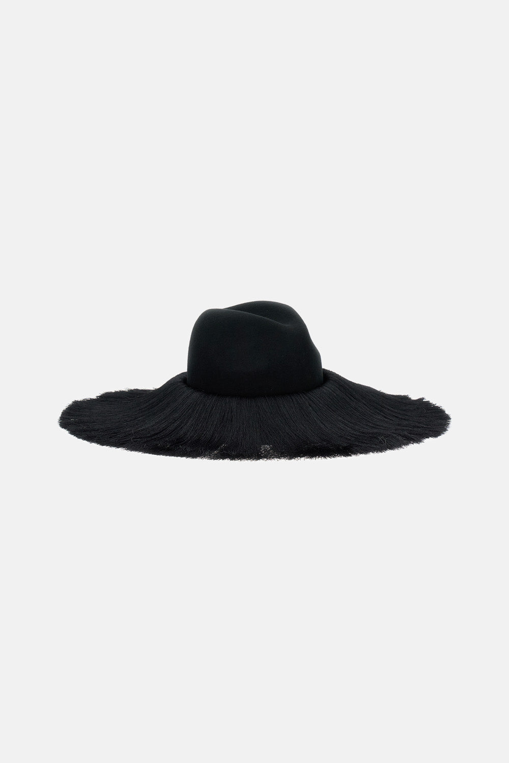 FEDORA HAT WITH FRINGES