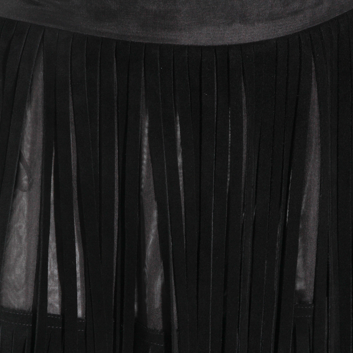BLACK SILK SKIRT
