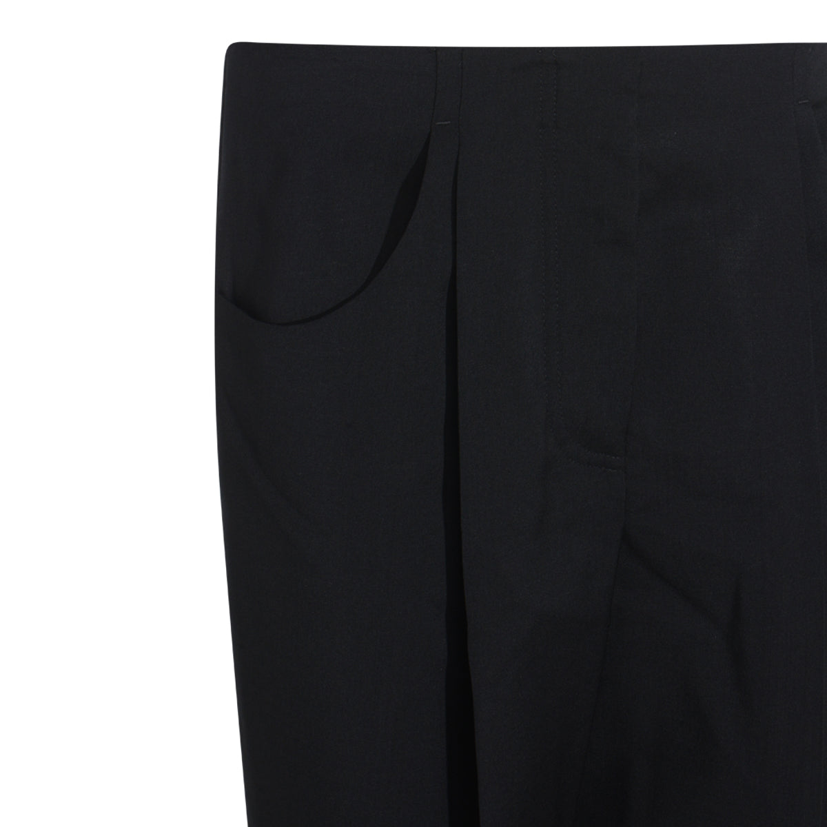 BLACK WOOL PANTS