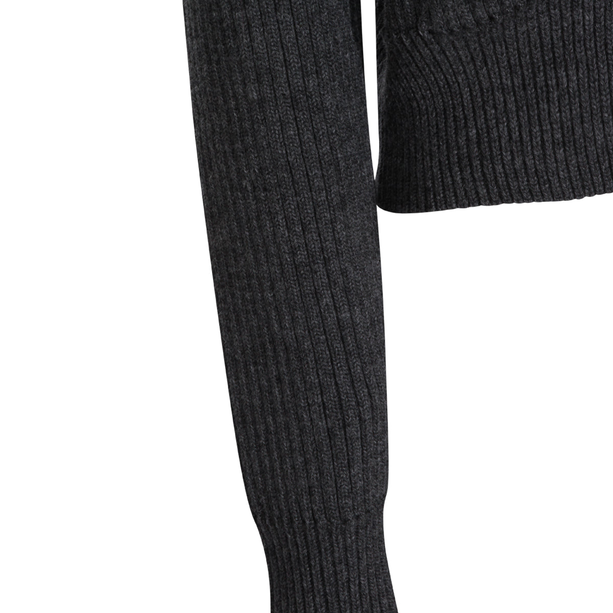 DARK GREY WOOL KNITWEAR