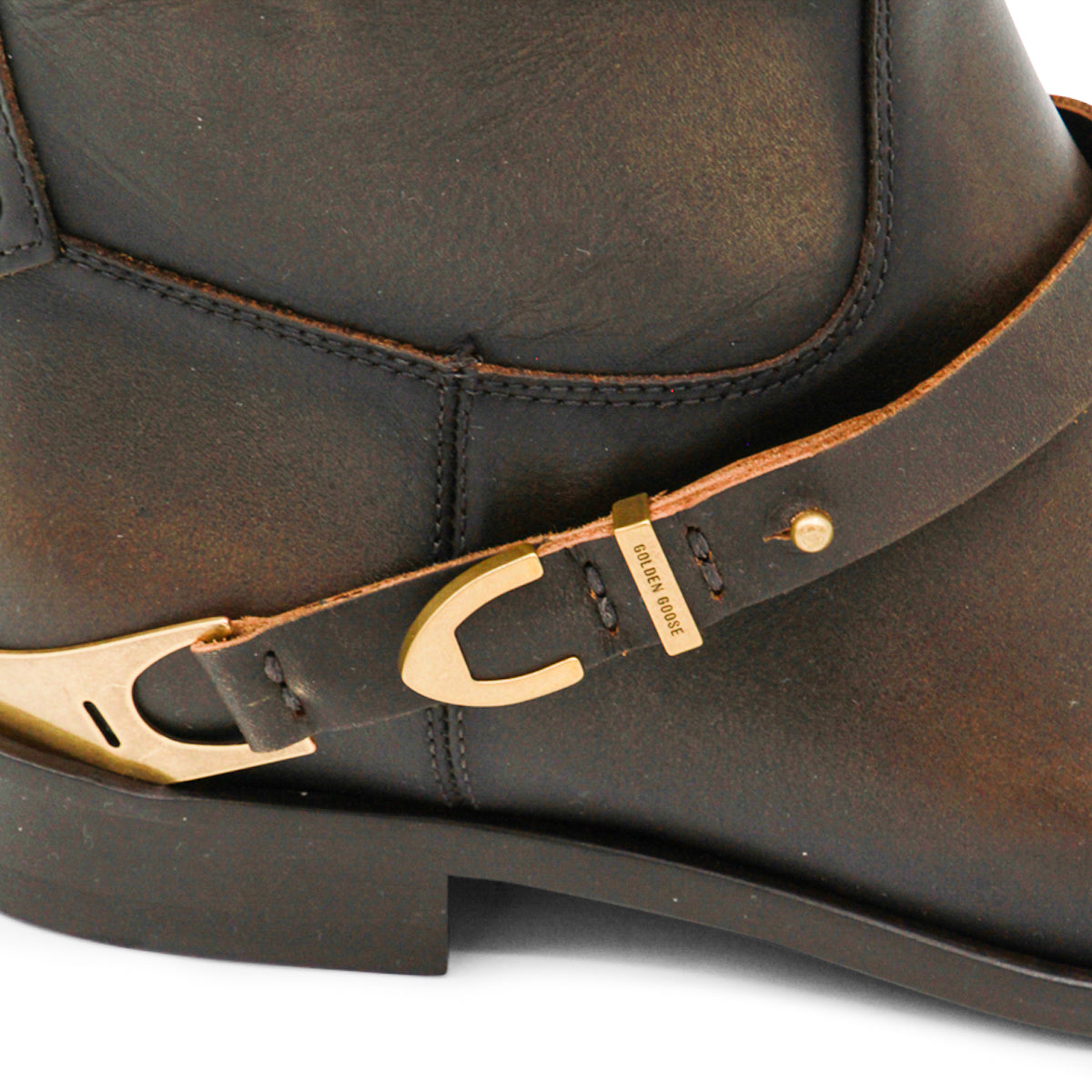 DARK BROWN LEATHER BOOTS