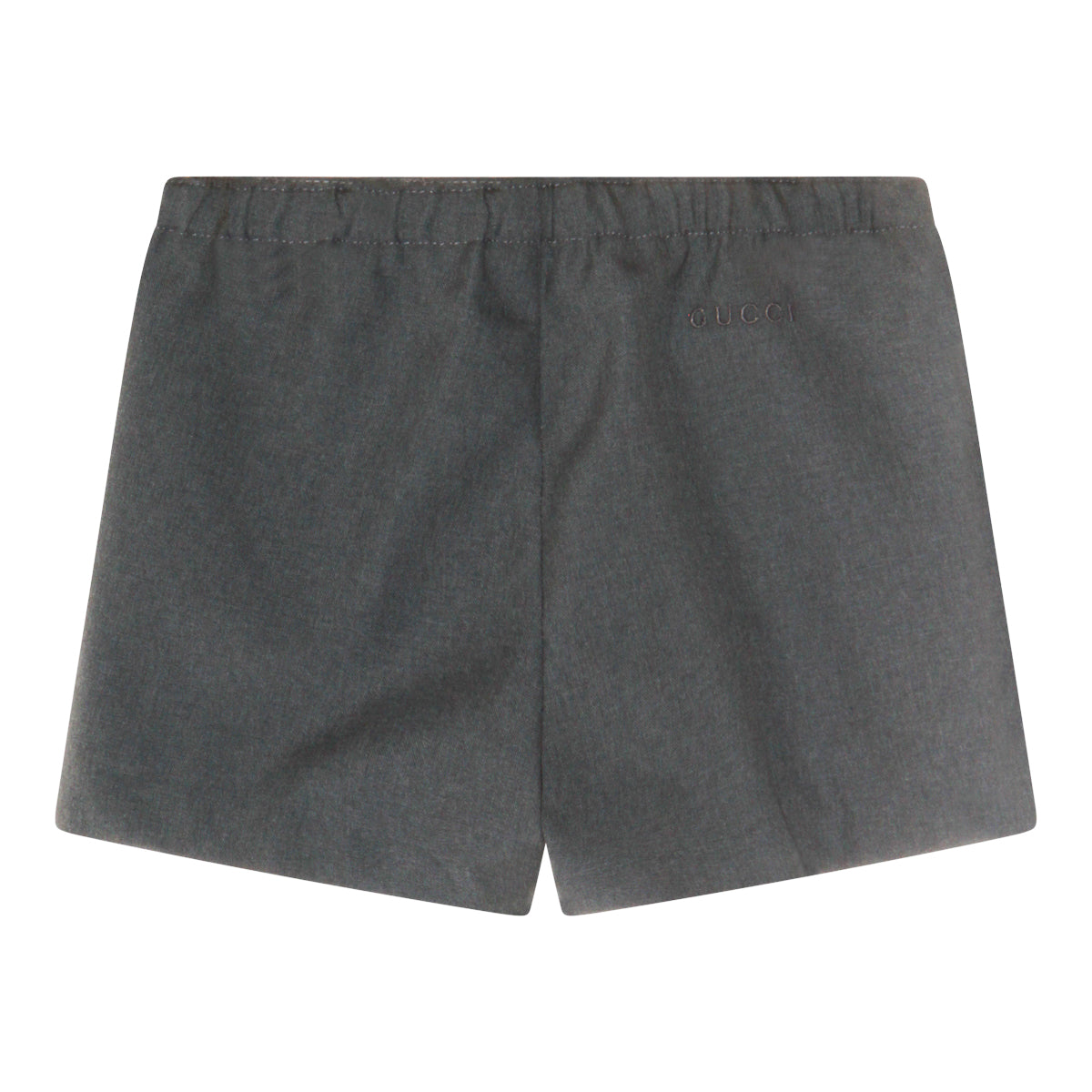 GREY WOOL SHORTS