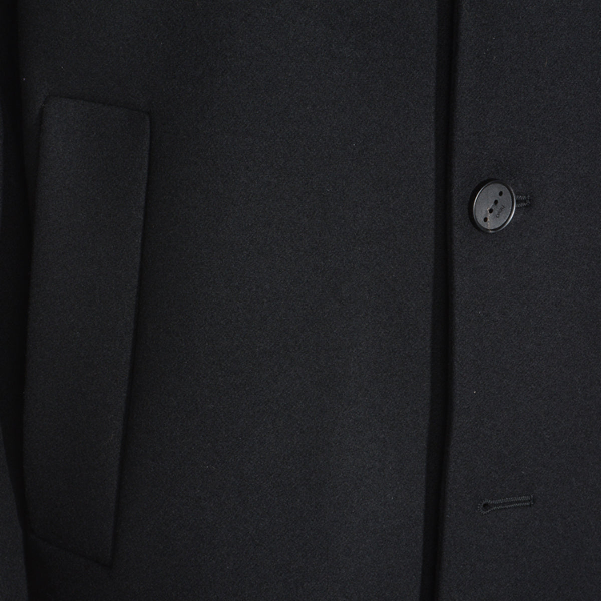 BLACK WOOL COAT
