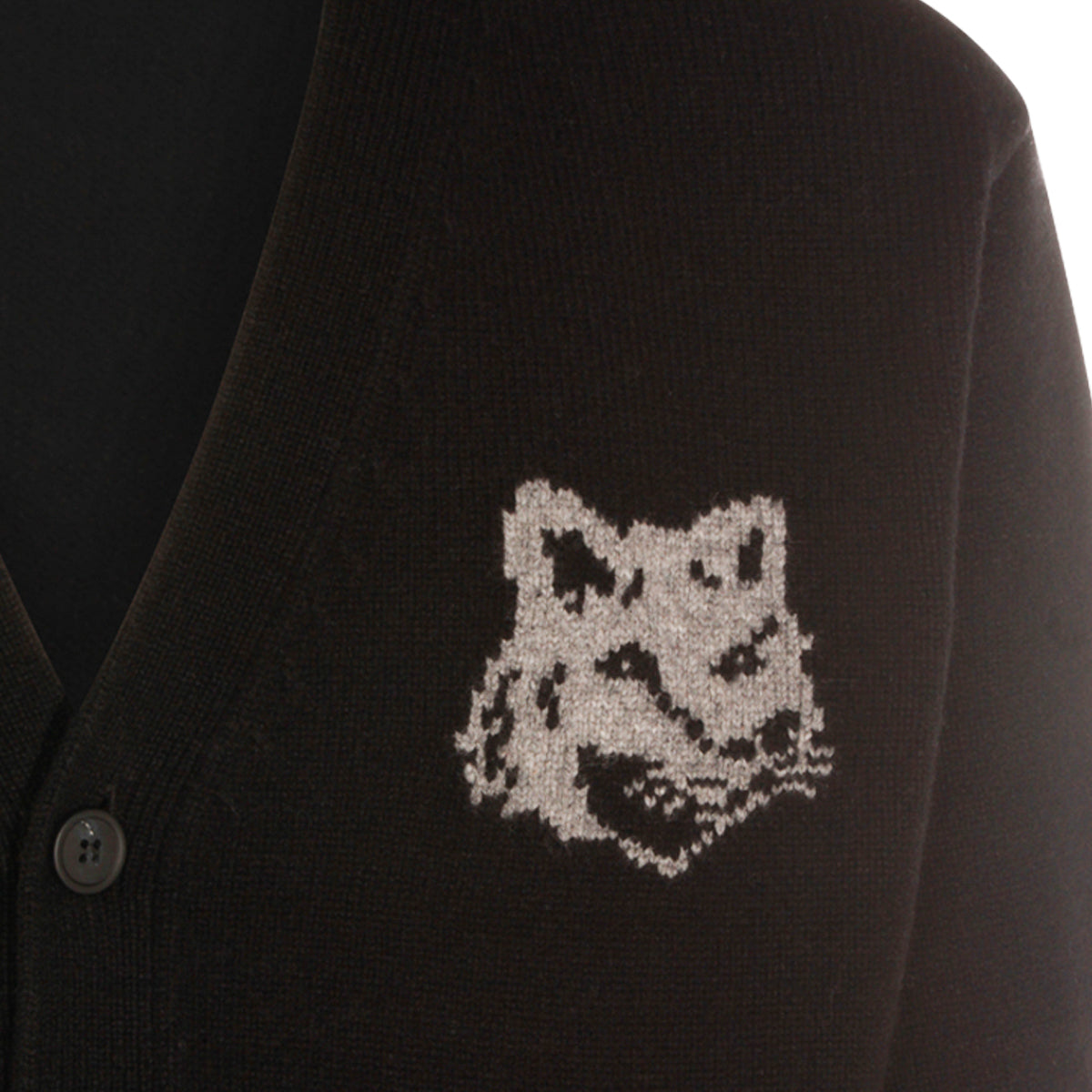 BLACK WOOL KNITWEAR