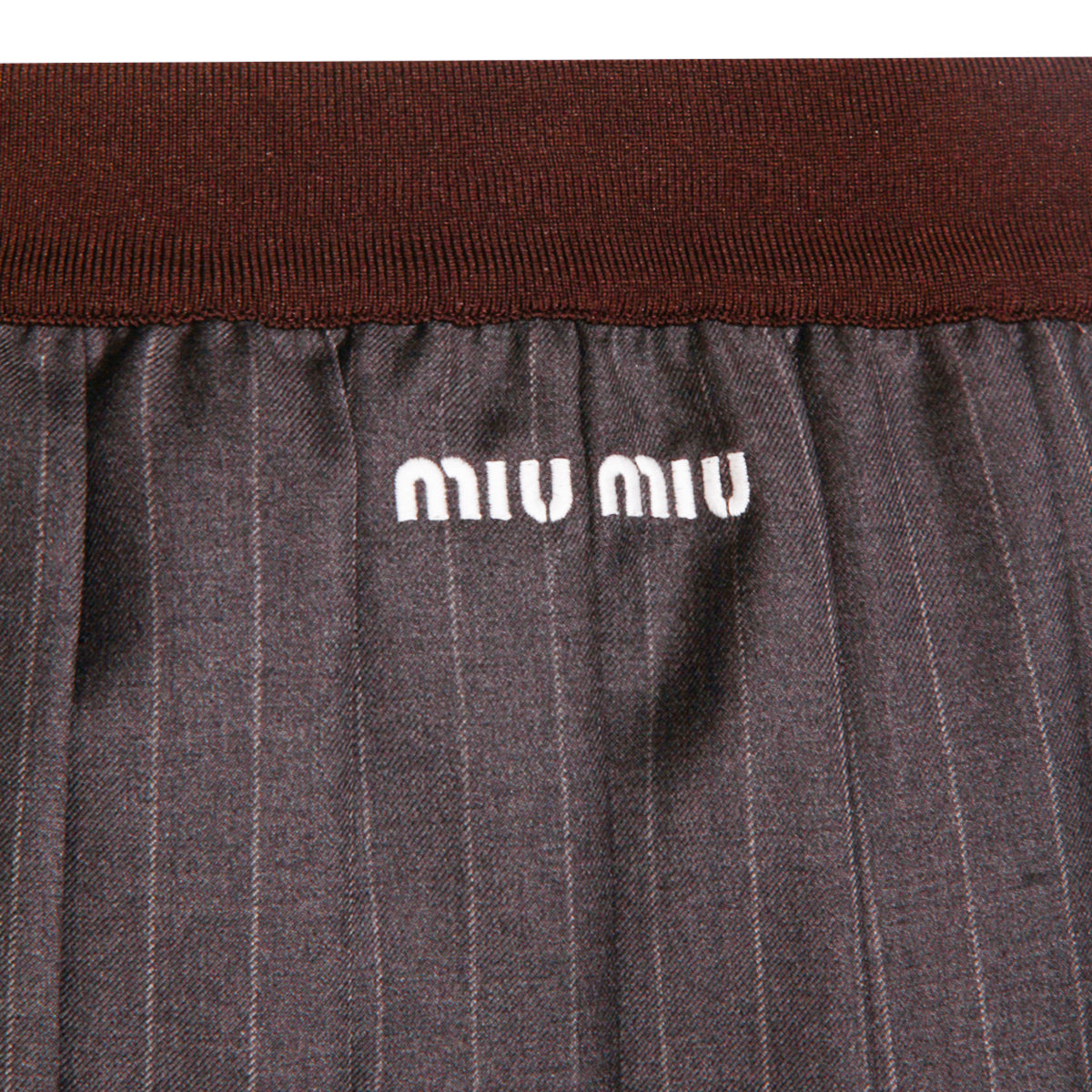 GREY WOOL SKIRT