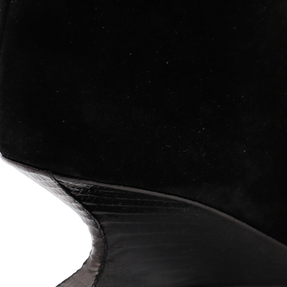 BLACK LEATHER NINA BOOTS