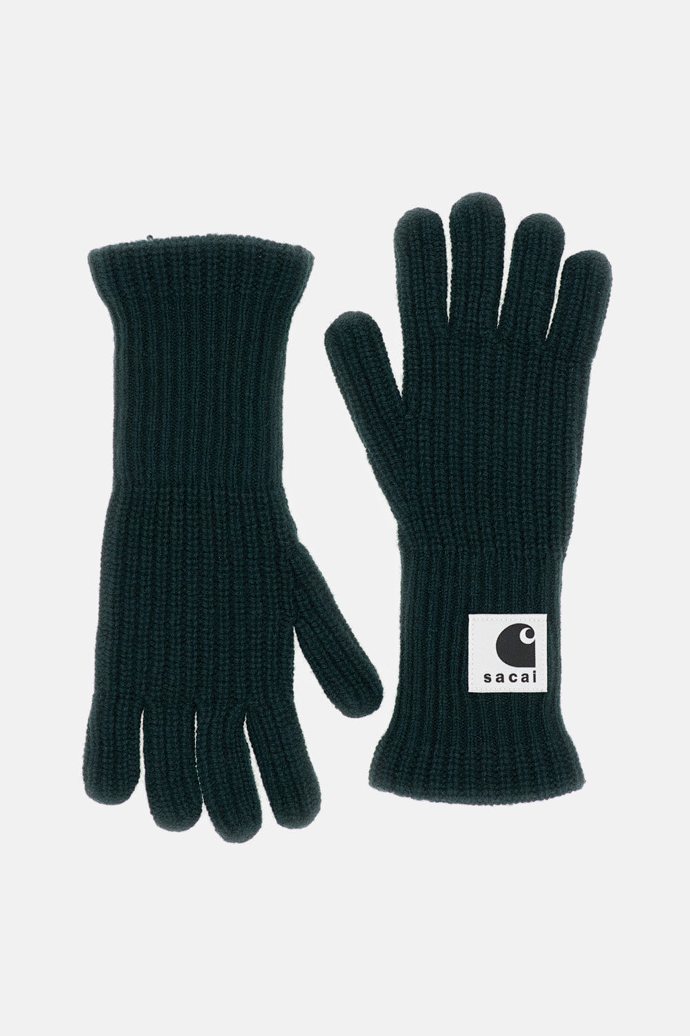 SACAI X CARHARTT WIP WOOL-BLEND KNIT GLOVES