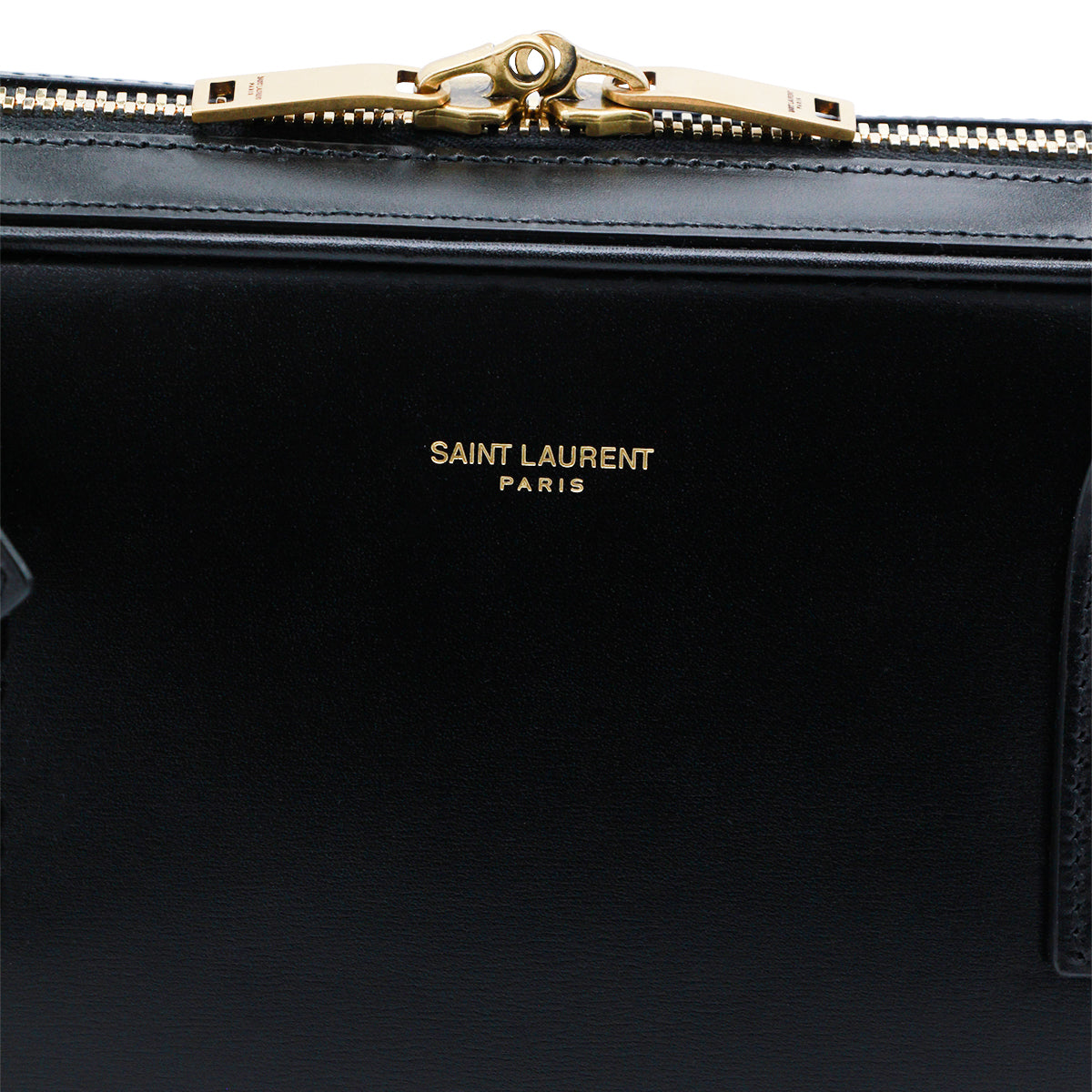 BLACK LEATHER SAC DE JOUR LARGE TOP HANDLE BAG