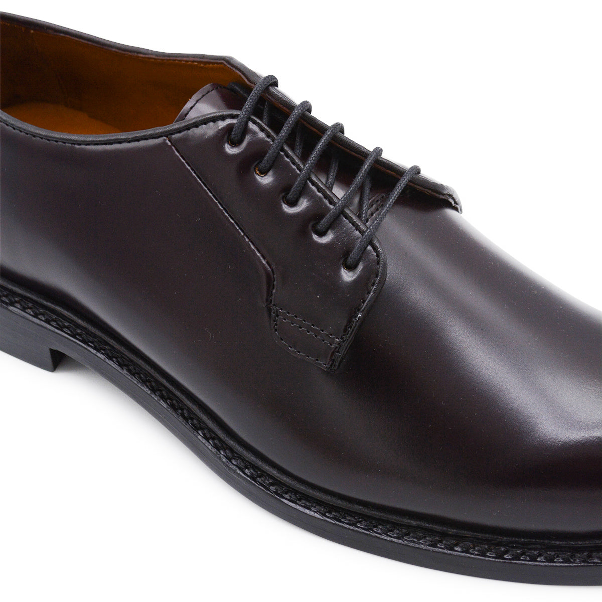 BURGUNDY LEATHER MILTON GYW LACE UP SHOES